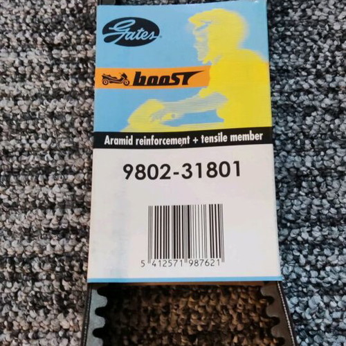 Scooter drive belt Gates 31801 for Aprilia/Gilera 125-150 2t new