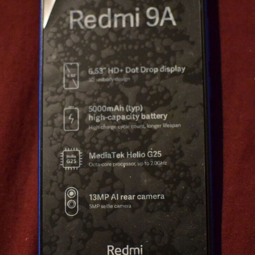 Redmi 9A 32GB smartphone like new, blue, Android