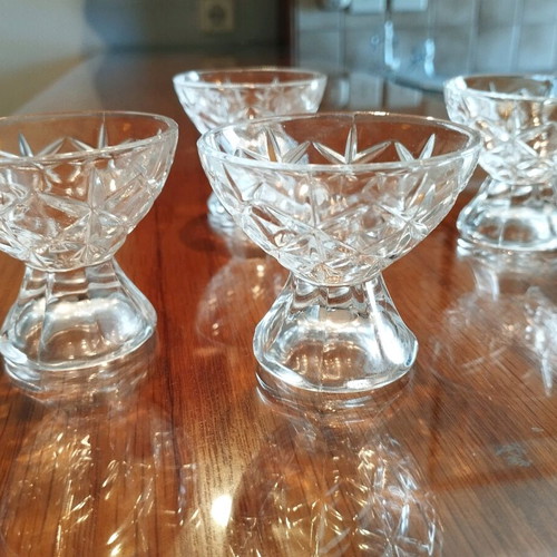 Liqueur glasses used, set of 4 pieces