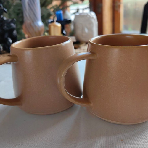 Set of coffee and tea cups like new, ceramic
