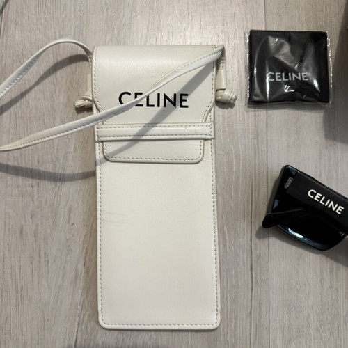 Celine sunglasses used with minor scratches, black