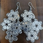 Flower-shaped earrings