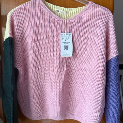 Stradivarius women's knitted sweater new, multicolor, size S