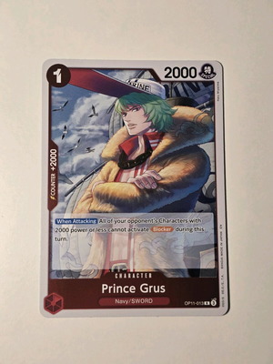 Prince Grus One Piece Card Game OP11-013 като нов, рядък