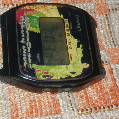 Casio F-10 Megaforce watch used, rare and functional