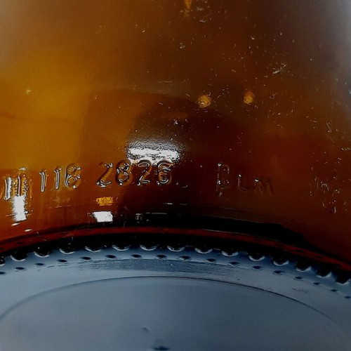 Vintage Laboratory Bottle 1960s Amber Glass Like New