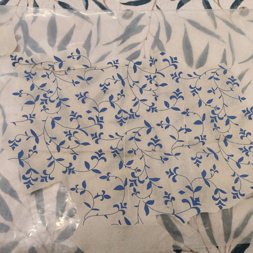 Underglaze Transfer design #7 used, 48cm x 32cm