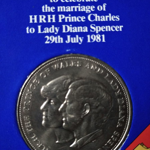 Commemorative coin 1981 for the wedding of Prince Charles and Princess Diana new
