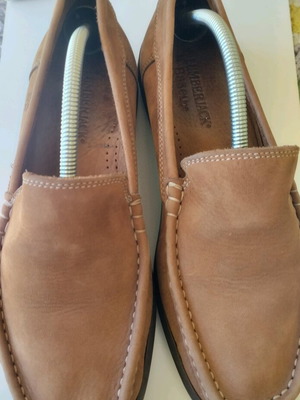 Lumberjack men's boat shoes used, size 43, tan suede