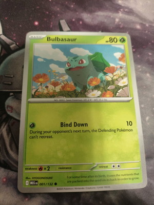Bulbasaur Pokemon card like new