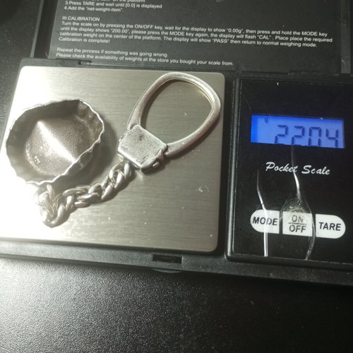 Silver 925 Keychain Athens Brewery vintage used from 1980s