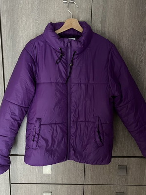 Pink Woman warm purple jacket