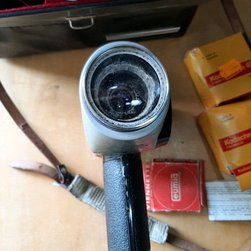 Eumig Viennette Super 8 camera used with case and Kodak film