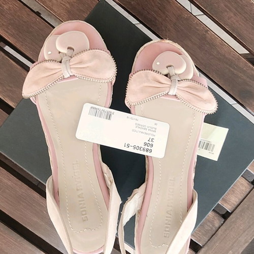 Sonia Rykiel Brina sandals used, vintage, size 37, pink