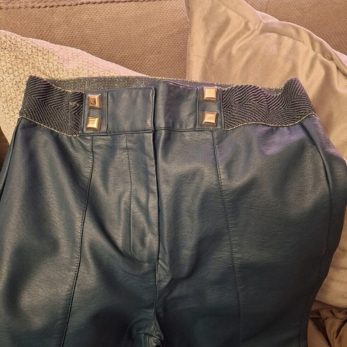 Lynne leather pants green like new size XL