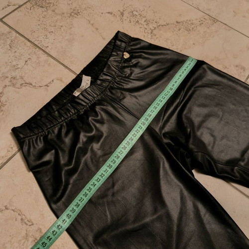 Le Vertige faux leather leggings like new, black, size L