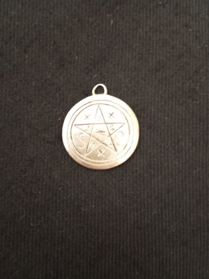 Μενταγιόν Pentacle of Shadows επαργυρωμένο, σαν καινούργιο
