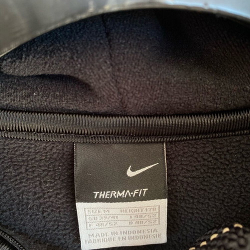 Nike fleece jacket used, size M, black and beige
