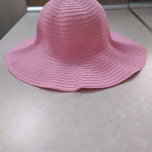 Pink beach hat large, new