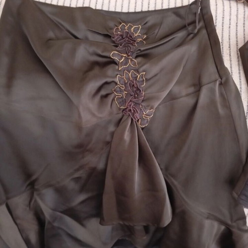 Skirt set with blouse brown, like new, size M