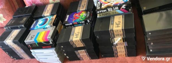  prosopiki sillogi 115 VHS grammenes kasetes vinteo, kir. 4ores drasis, Sci-Fi, perip., Athlit.. mous.