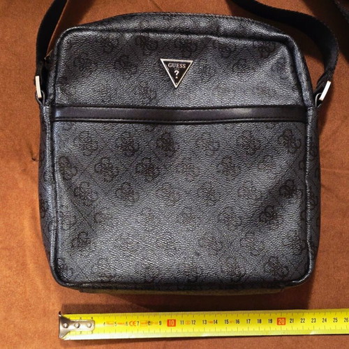 Guess Vezzola shoulder bag, black and grey