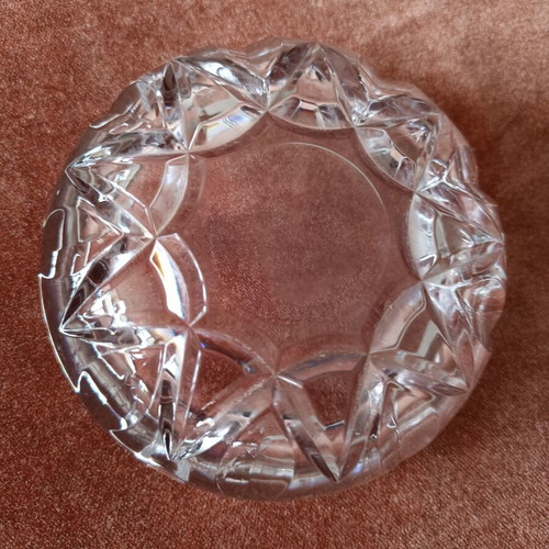 Vintage Italian crystal container like new by Royal Cristal Rock