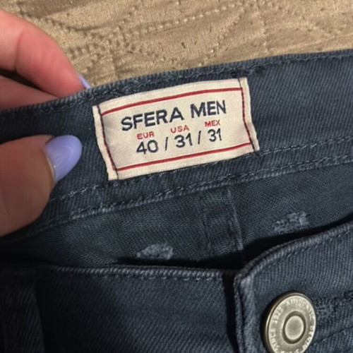 Sfera Men's Cotton Bermuda Shorts like new, blue, size M