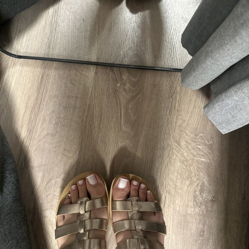 Parex gold sandals size 40 used, anatomical and very comfortable