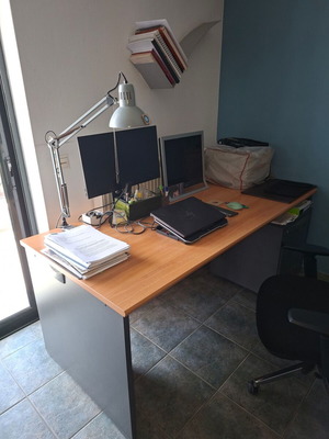 Office Desk Large 100x200 cm like new, with or without drawer unit