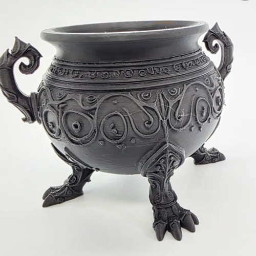 Claw-Foot Gothic Cauldron decorative, new, plastic, 8cm