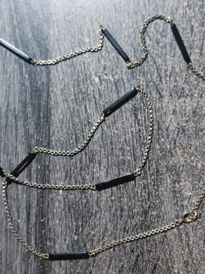 Vintage chain used, black and gray