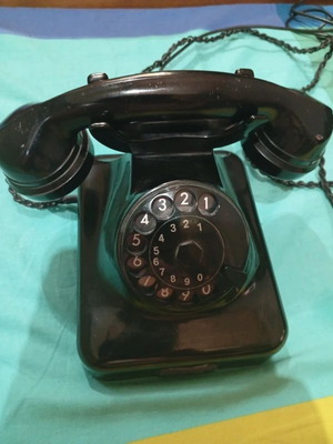 Vintage τηλέφωνο μαύρο σαν καινούργιο, ελληνικής εταιρείας τηλεπικοινωνιών