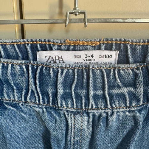 Zara cargo jeans blue for 3-4 years old, like new, 104 cm