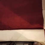 Red Bordeaux solid color carpet 2.36x1.98 m