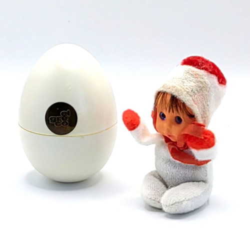 El Greco Mini Doll in Egg 1980s used, PVC