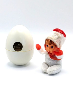 El Greco Mini Doll in Egg 1980s used, PVC