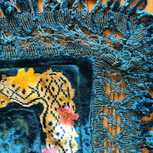 Velvet blanket vintage like new 200 x 230