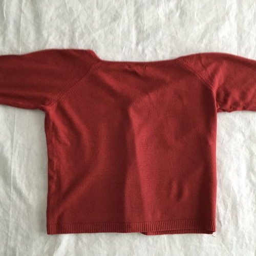 Red set top and jacket used