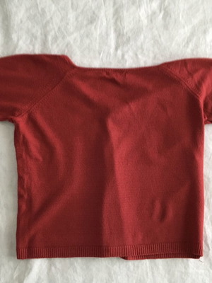 Red set top and jacket used
