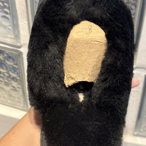 Ugg slippers new black with fur size 39 EU