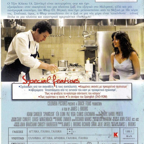 Spanglish DVD movie with subtitles