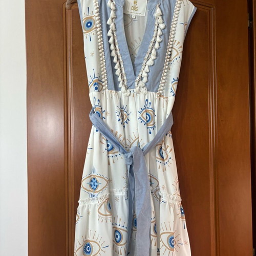 We coss short dress like new, white, size S