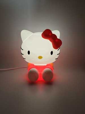 Handmade 3D Printed Hello Kitty USB Lamp new