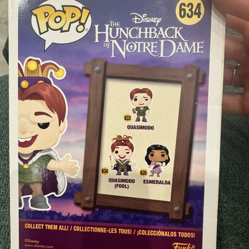 Funko Pop Disney Quasimodo (Fool) #634 sealed