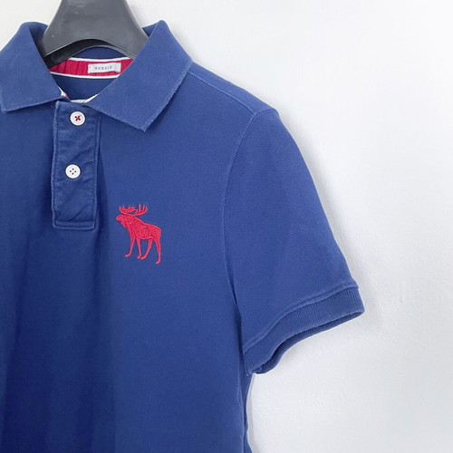 Abercrombie & Fitch Polo T-shirt short sleeve Medium used blue