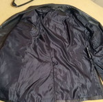 Leather men's jacket used, black, size M/L