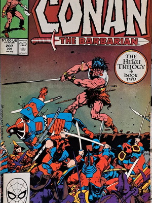 Conan the Barbarian #207 Marvel Comics used 1988