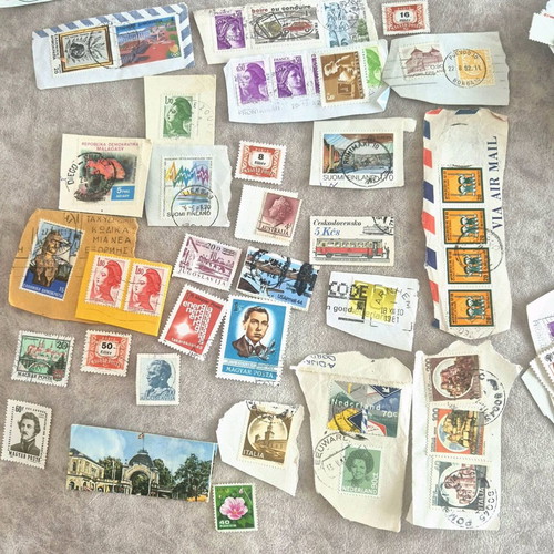 Stamp collection used from around the world
