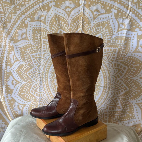 Riding boots used, tan color, size 40